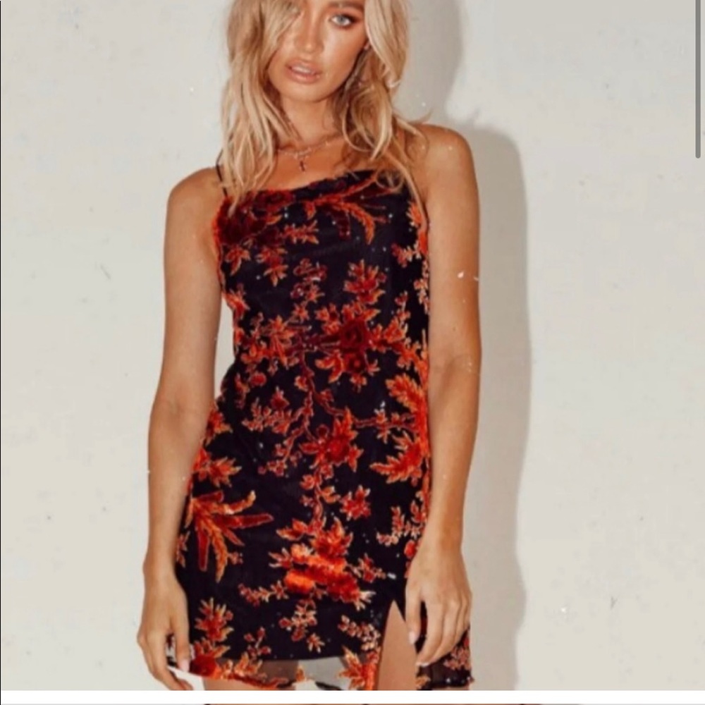 Princess Polly Merlot Mini Dress